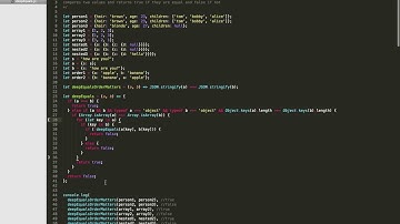 JavaScript (ES6) - Algorithms - (deepEquals) - check if two objects are equal