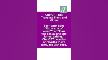 Explain Slang and Sayings Clearly! #chatgpt #language