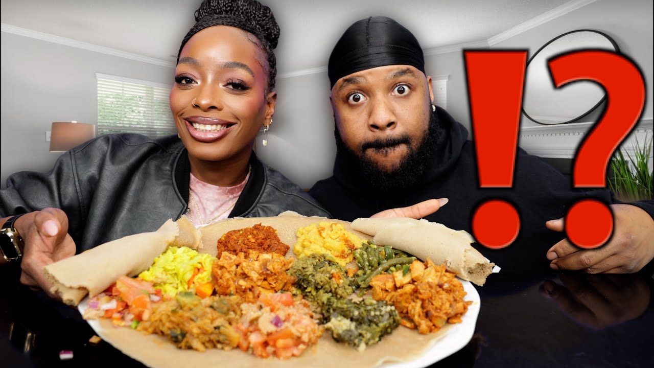 CHANGING OUR NAME FROM GHETTOVEGANS ?| ETHIOPIAN FOOD WITH TIBS MUKBANG