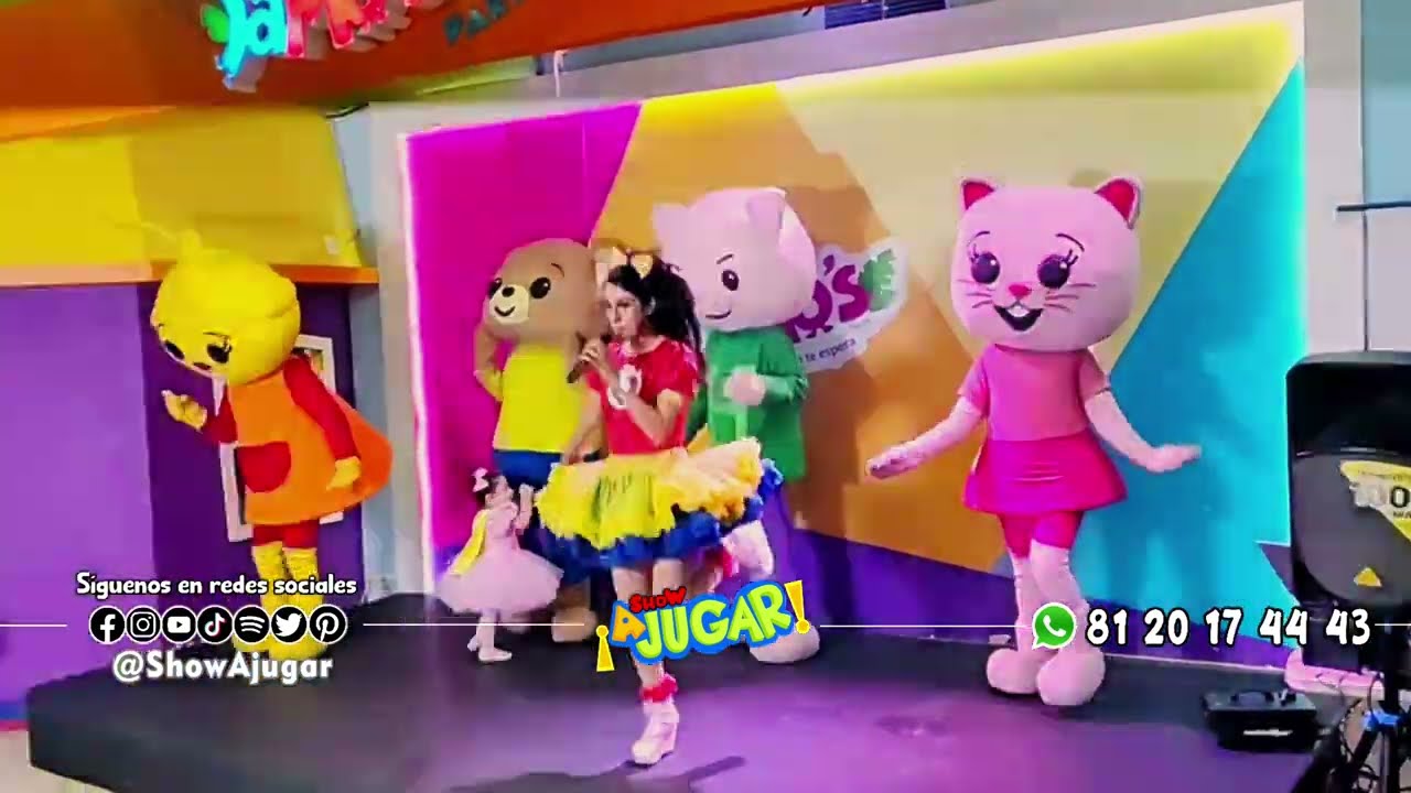 Plimplim ⭐️imitación⭐️ / Bam, Hoggi, Acuarela y Meily bailando en una fiesta infantil