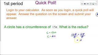 OUR 7.3.4 Applying Circumference Part 1
