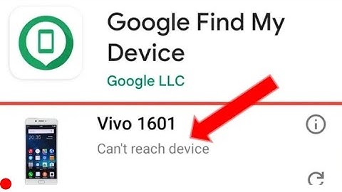 Find my device can