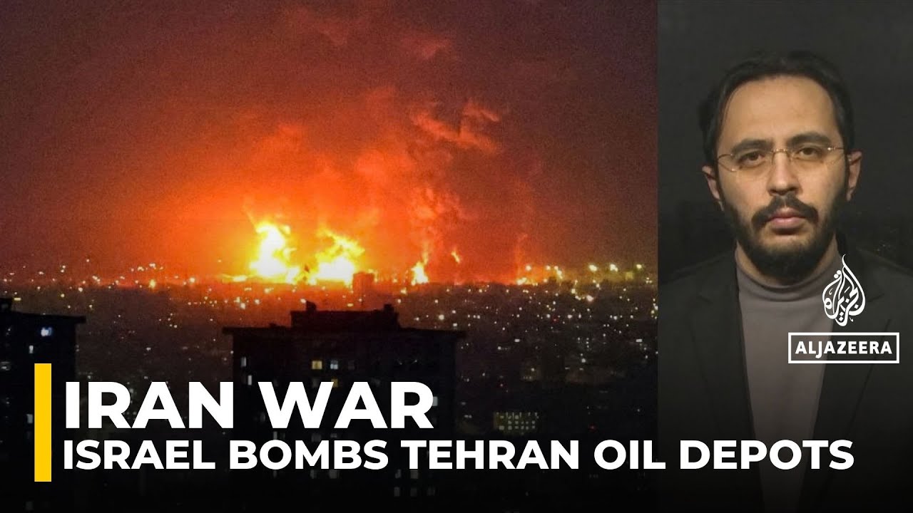 Israel hits Iran oil refineries as Tehran wakes under thick smoke