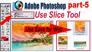 Photoshop Me Slice Tool Ka Use | Save For Web Use Slice Tool | How to Use Of Slice Tool In photoshop