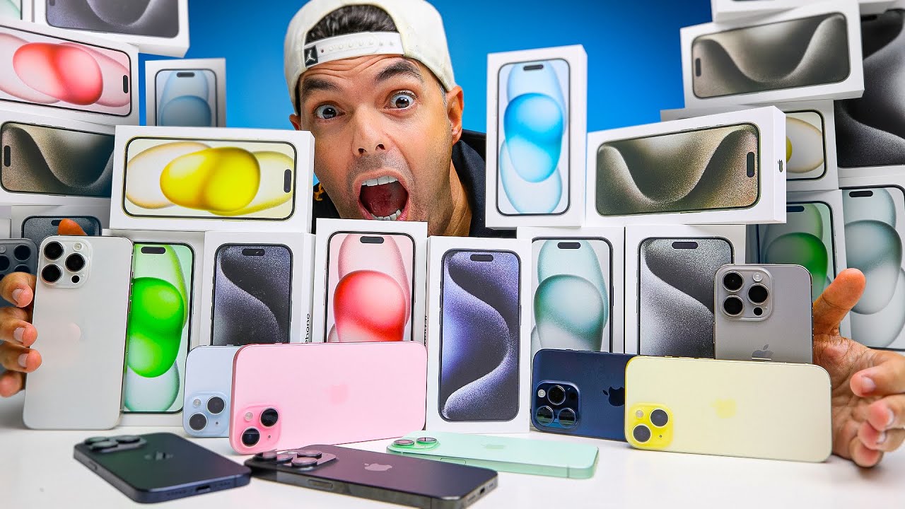 COMPREI TODOS [iPhone 15, iPhone 15 Pro, iPhone Pro Max] 😱 - YouTube