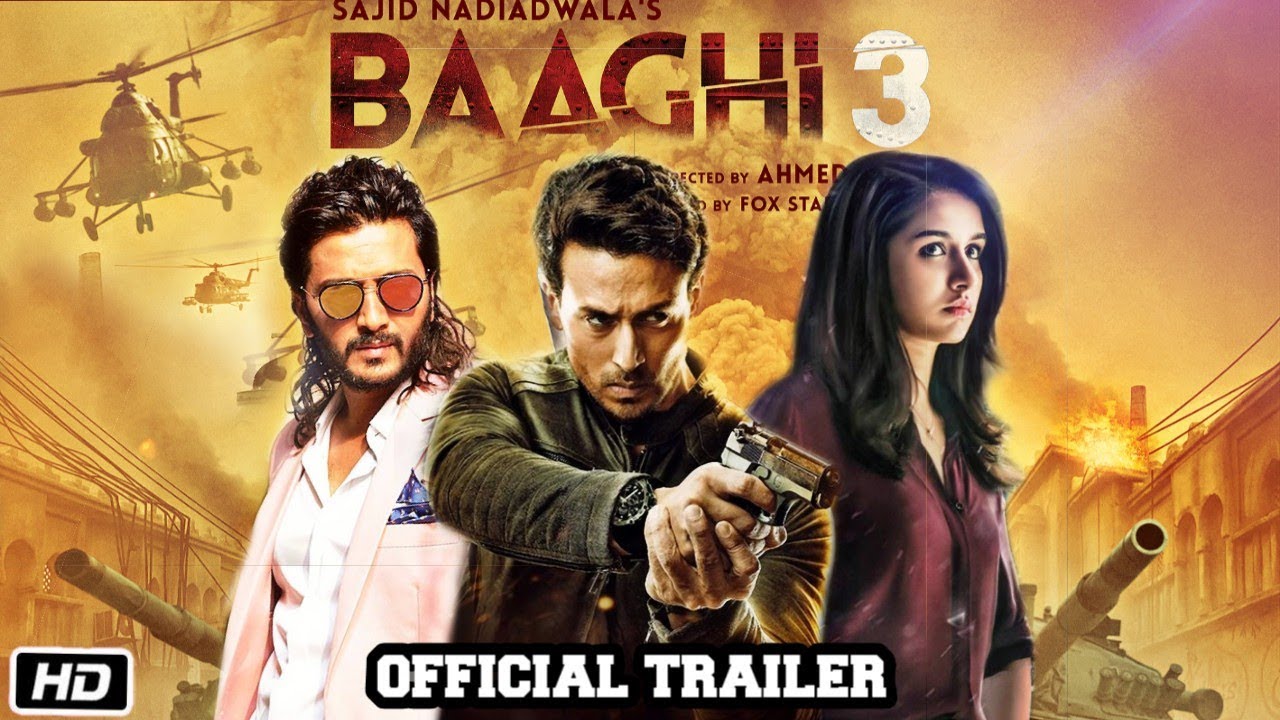 Baaghi Movie Official Trailer Tiger Shroff Ritesh Deshmukh