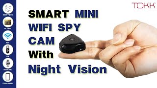 Smart mini security camera with night vision Best WiFi spy video camera indoor outdoor -  TOKK™ CAM