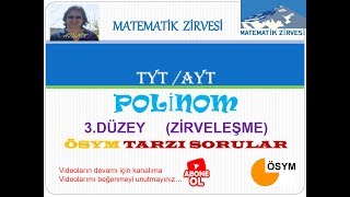 2020 Tyt Ayt Matemati̇k Poli̇nomlar 3.Düzeyzi̇rveleşmeösym Tarzi