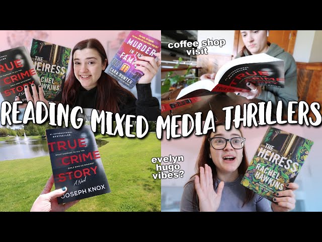 reading thrillers with mixed media ✍️💖✨ [reading vlog] class=