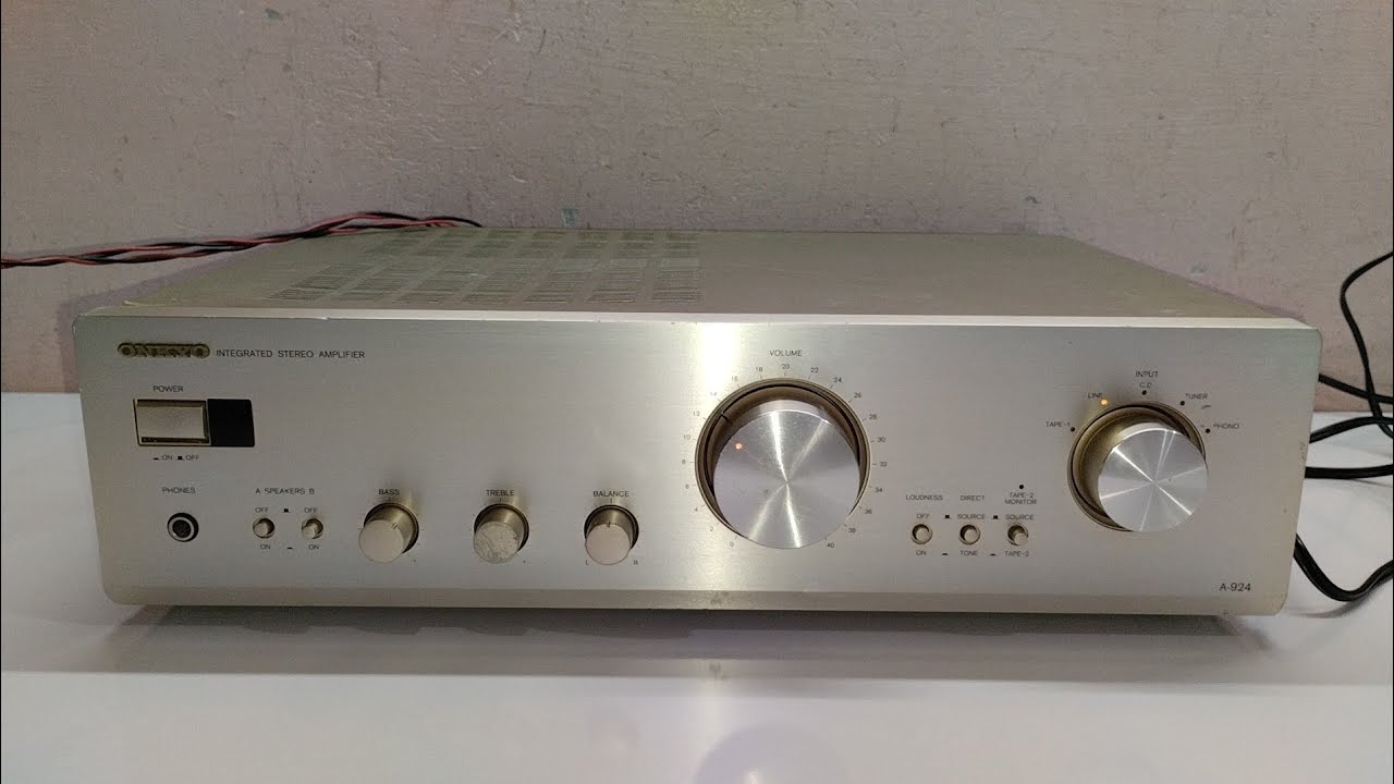 Onkyo A-924 Stereo Integrated Amplifier - YouTube