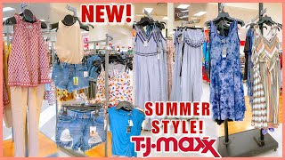 TJ MAXX NEW CLOTHING FINDS‼️SUMMER STYLE DRESS TOPS SHORTS & JEANSFASHION FOR LESS|SHOP WITH ME