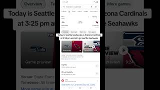 Today is Seattle Seahawks vs