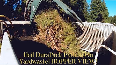 Heil Durapack Python On Yardwaste Hopper View!