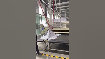 How to use quilting machine + quadrilateral sewing machine + hanging system for production line