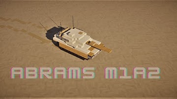 Building a Realistic Abrams M1A2 Tank in Minecraft!