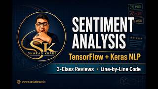 Sentiment Analysis with TensorFlow | Keras NLP Tutorial | Sharad Khare