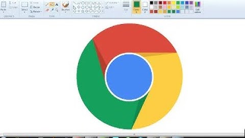 How to create Google Chrome Logo in MS Paint || MSPAINT ME GOOGLE CHROME KO LOGO KAISE || CHROME