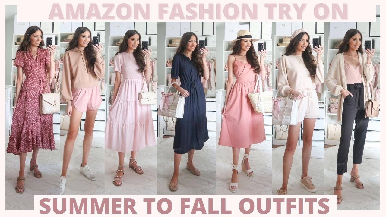 Amazon Fashion Try On Haul SUMMER TO FALL OUTFIT IDEAS YouTube