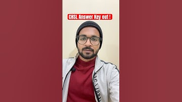 CHSL Answer key out !! || SSC CGL 2025 ✅🚀 #OneFightMore💯