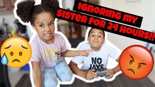 Ignoring My Sister for 24 Hours!