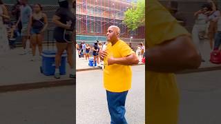 Fancy footwork at the block party