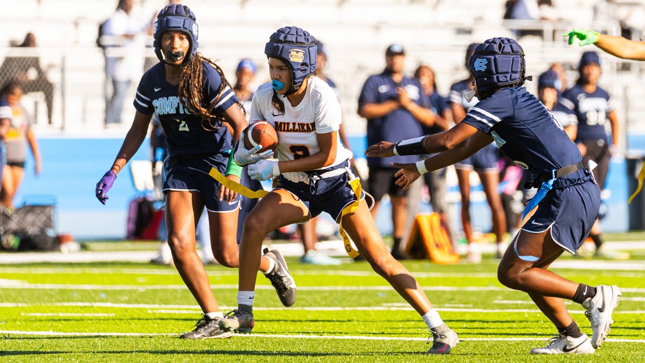 Флаг-футбол: Комптон против Милликена