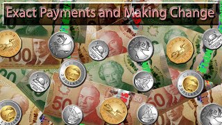 canadian money exact payments and making change youtube