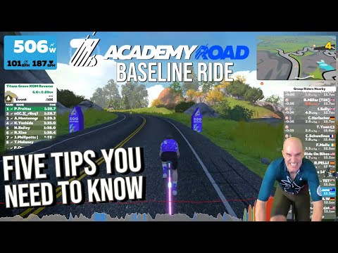ZWIFT Academy 2021 Baseline Ride Explained // Five Things To KNOW!