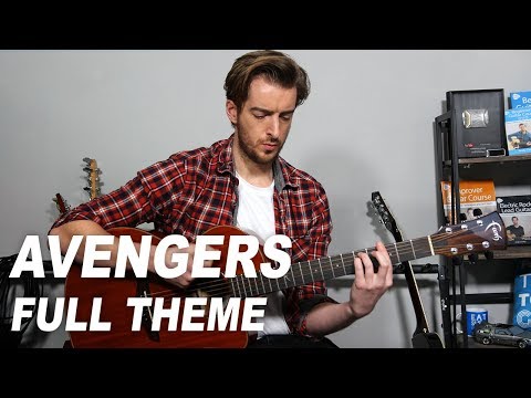 Avengers Theme Song on Acoustic Guitar  + full tutorial