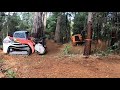 Forestry mulching. Clearing for a build site. (video for customer preview)