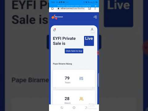 ⛔Etherconnect : SWAPER LE ECC EN EYFI DIRECTEMENT SUR TON TABLEAU DE BORD⛔
