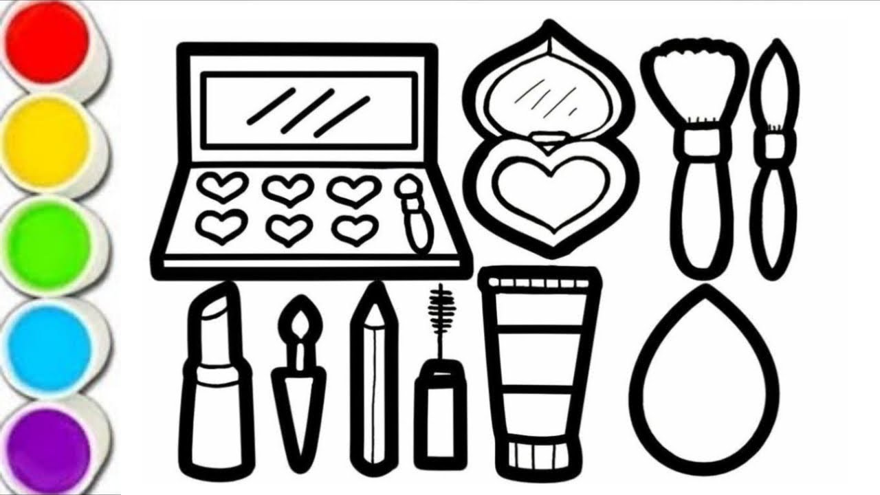 Makeup Drawing, Painting & Coloring For Kids and Toddlers_ Child Art ...