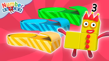 Stampolines | Full Episode - S1 E11 | Numberblocks (Level 1 - Red 🔴)