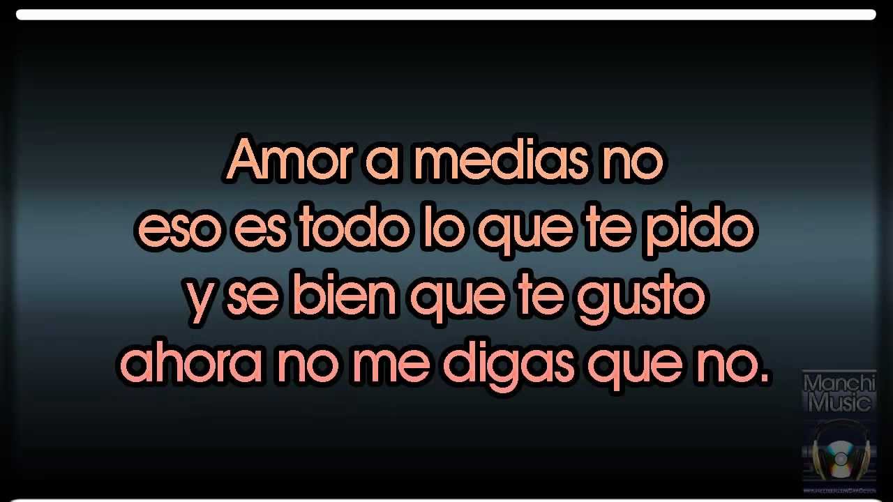 AMOR A MEDIAS NO: Acordes y Letra para Guitarra, Ukulele, Bajo y Piano