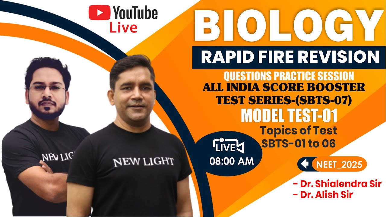 LIVE NEET 2025 | BIOLOGY RAPID FIRE REVISION | SCORE BOOSTER REVISION ...