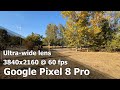 Google Pixel 8 Pro - Ultra-wide lens - 4K (2160p) 60 fps camera video sample