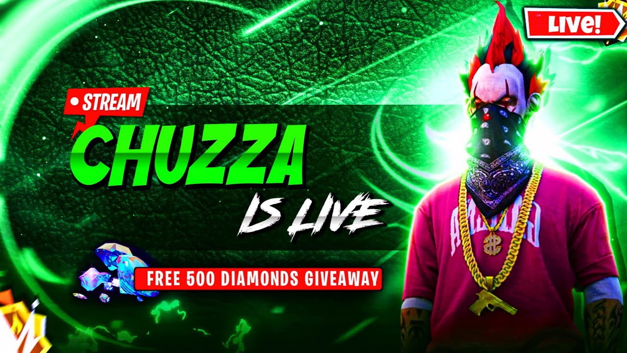 Free Fire Live Stream 🔴 Giveaway Pakistan Server || Chuzza FF YT Pakistan Server