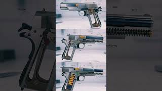 Inside a Semi-Automatic Pistol | 3D Cutaway Animation #shorts #engineering #mechanical #mechanism