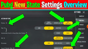 New State Mobile Settings Overview|Action Buttons & Drag Controls|