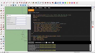 Ruby for SketchUp | FB Live: Make Inputbox for 3D Grid with Webdialog (Basic GUI)
