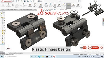 Solidworks Tutorials | Plastic Hinges Design In Solidworks| #solidworks| #autocad