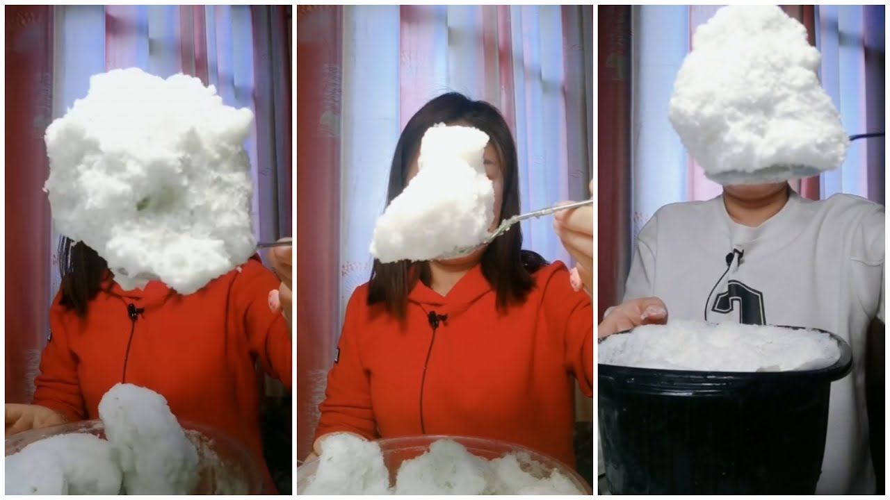 EP.220EATING ICE | FREEZER FROST.asmr iceeating #freezerfrost #iceeating