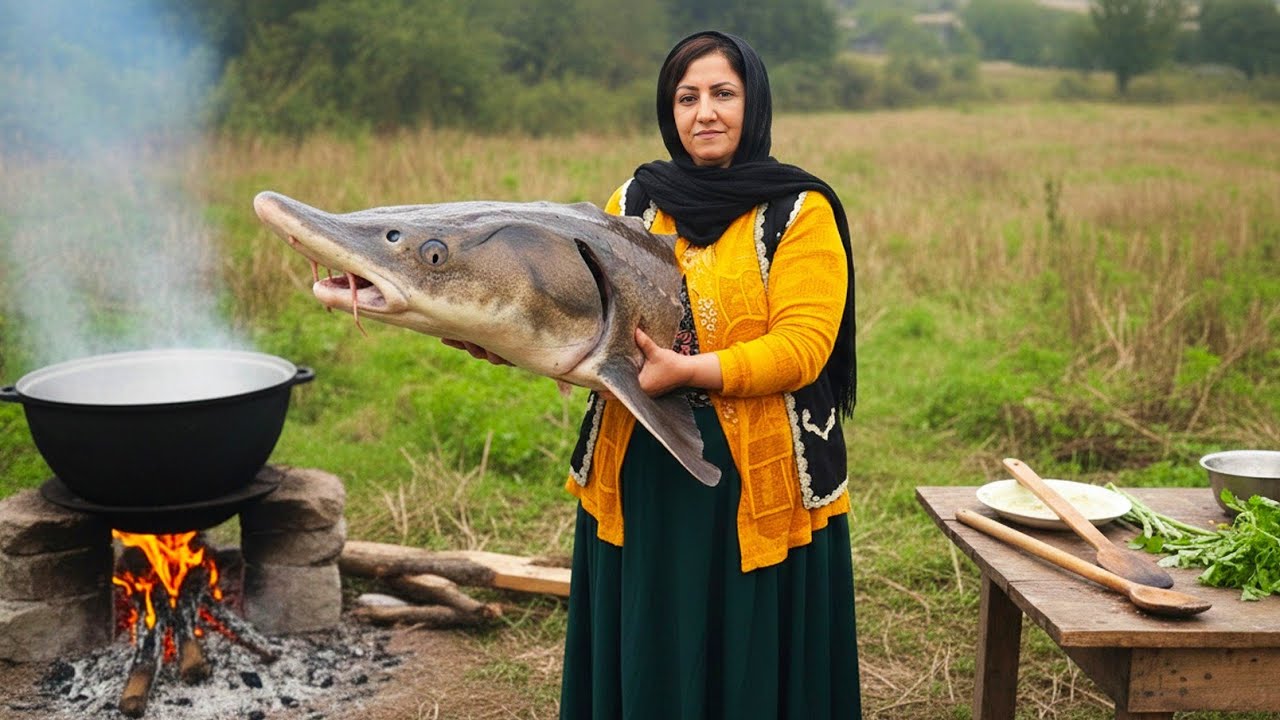 Weirdest Fish Head Dish Ever ! From Sea to Soup ! Rural Cuisine 