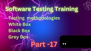 Software Testing in Telugu Part 17 | Testing Methodologies | White Box | Black Box | Grey Box