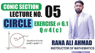 2nd Year Maths || Chapter # 6 || Conic Section || Lecture # 5