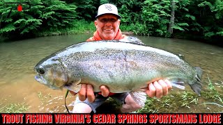 Trout Fishing Cedar Springs Sportsmans Lodge