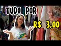 Bazar de r 3  encontrei muita variedade de roupas e calados