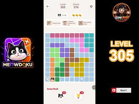 Meowdoku Level 305 walkthrough video thumbnail