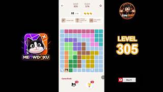 Meowdoku Level 305 walkthrough | full solution
