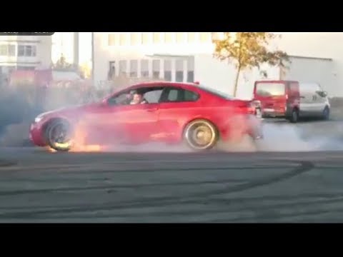 BMW M3 Explodes in fire